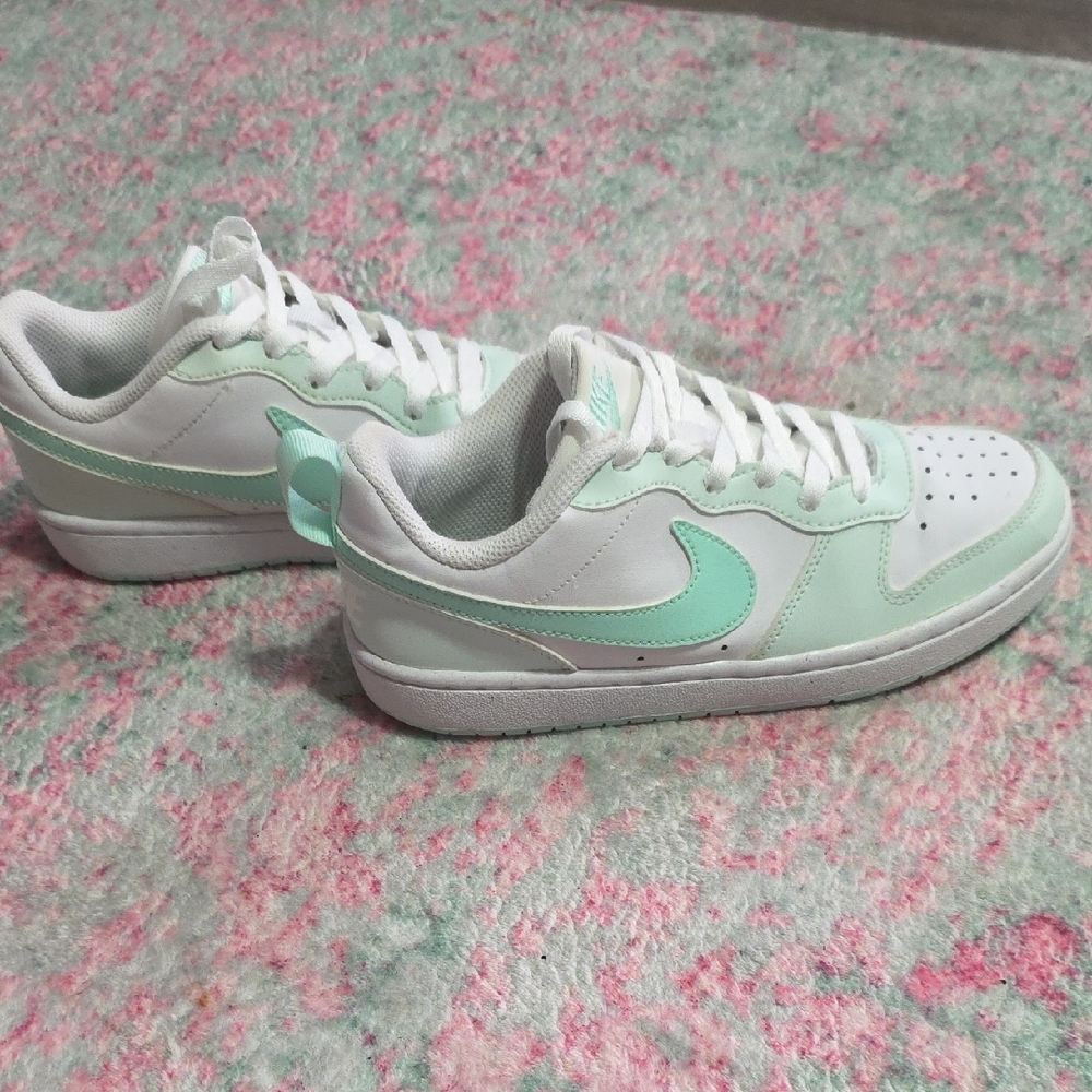 Nike Women's Mint and White Sneakers